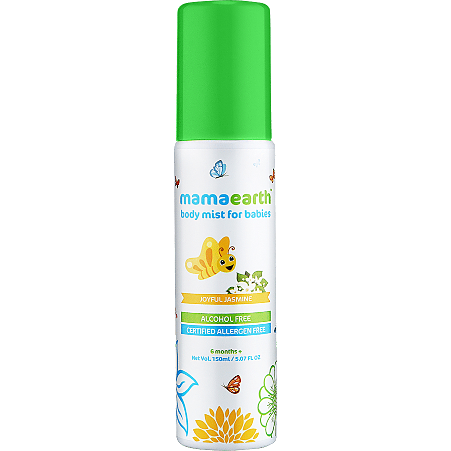 Mamaearth Perfume Body Mist For Babies Kids With Allergen Free Jasmine Fragrance For All Day Freshness