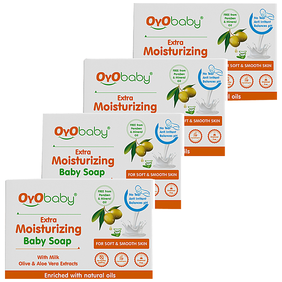 OYO BABY Extra Moisturizing Baby Soap - No Tears