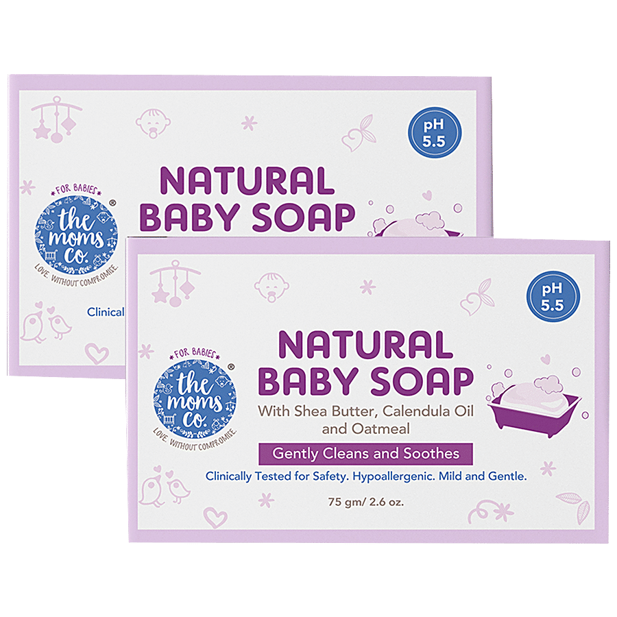 The Moms Co Natural Baby Soap - Shea Butter