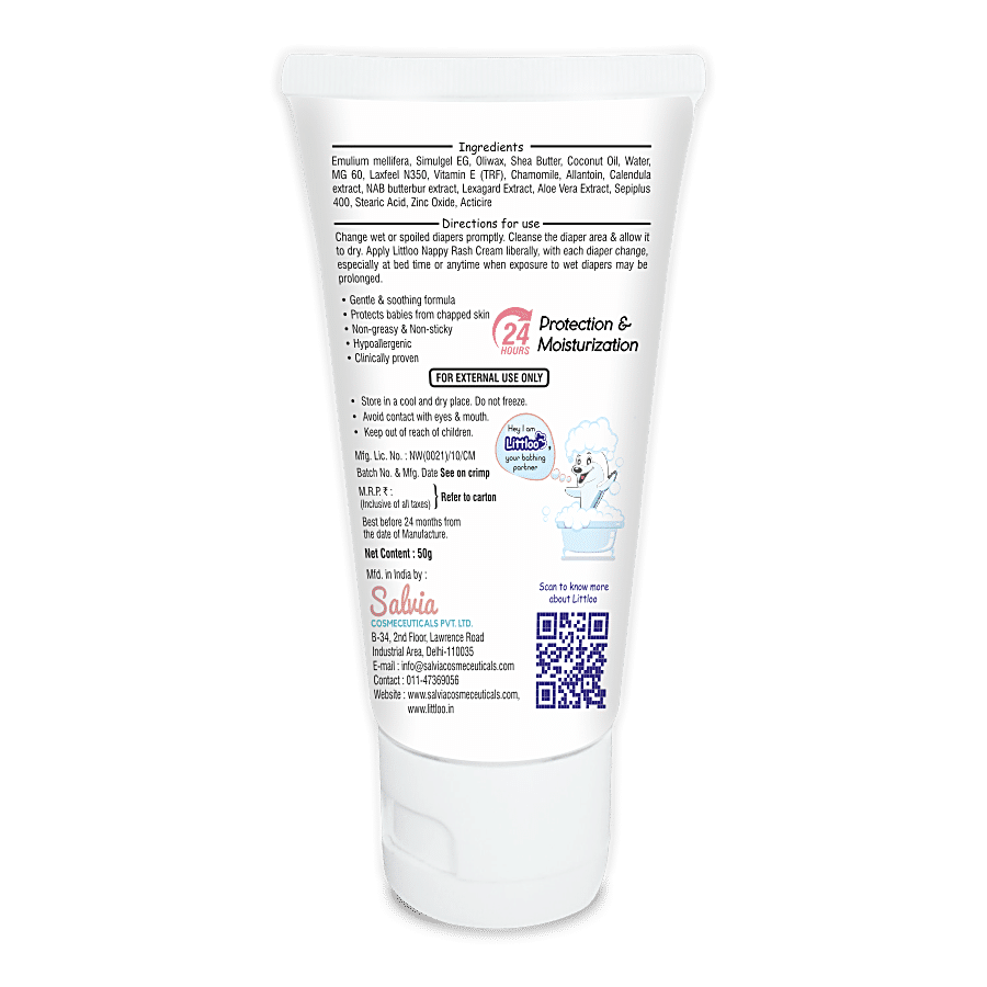 Littloo Babu Nappy Rash Cream - Natural Calendula & Vitamin E