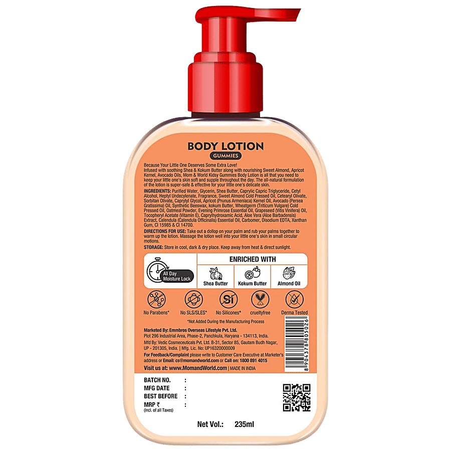 Mom & World Kidsy Moisturising Body Lotion - Gummies