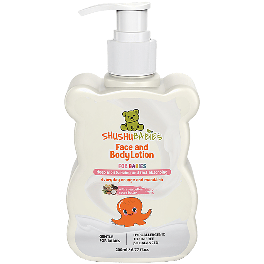 ShuShu Babies Orange & Mandarin Face & Body Lotion For Babies