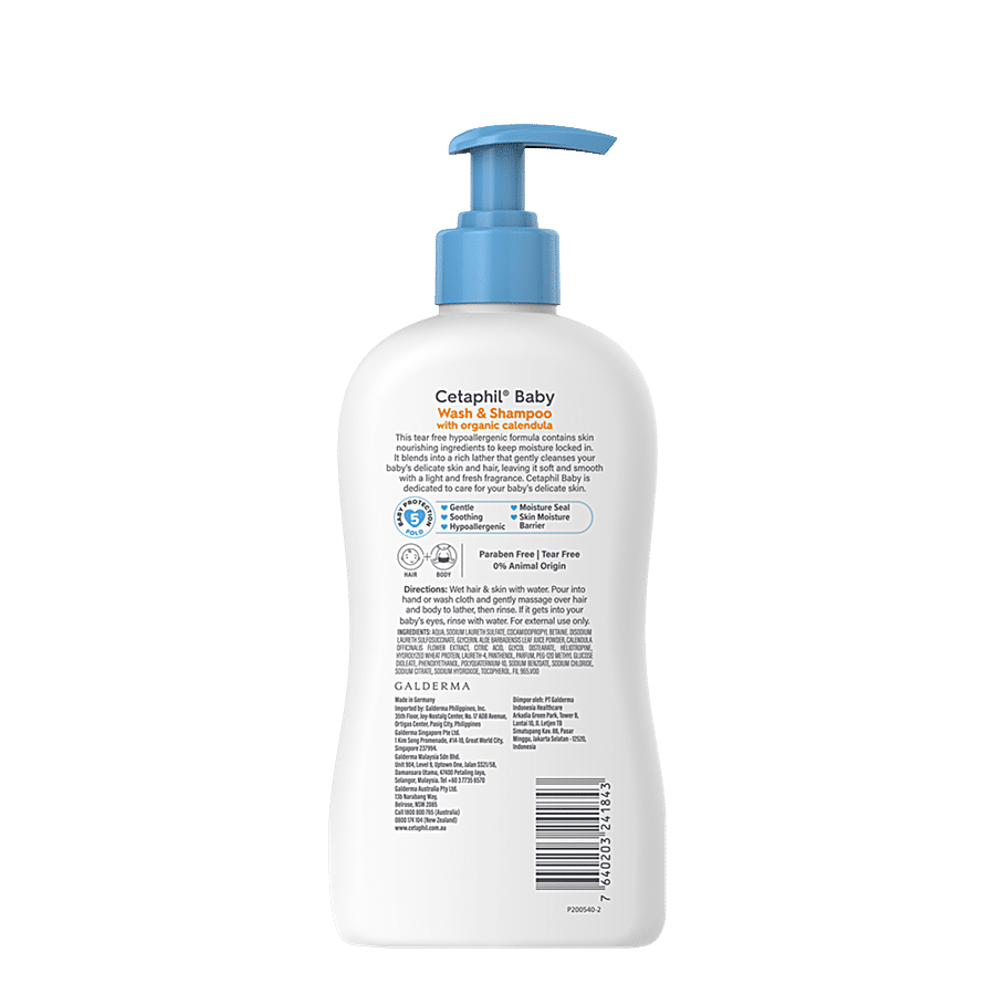 Cetaphil Baby Wash & Shampoo - With Organic Calendula