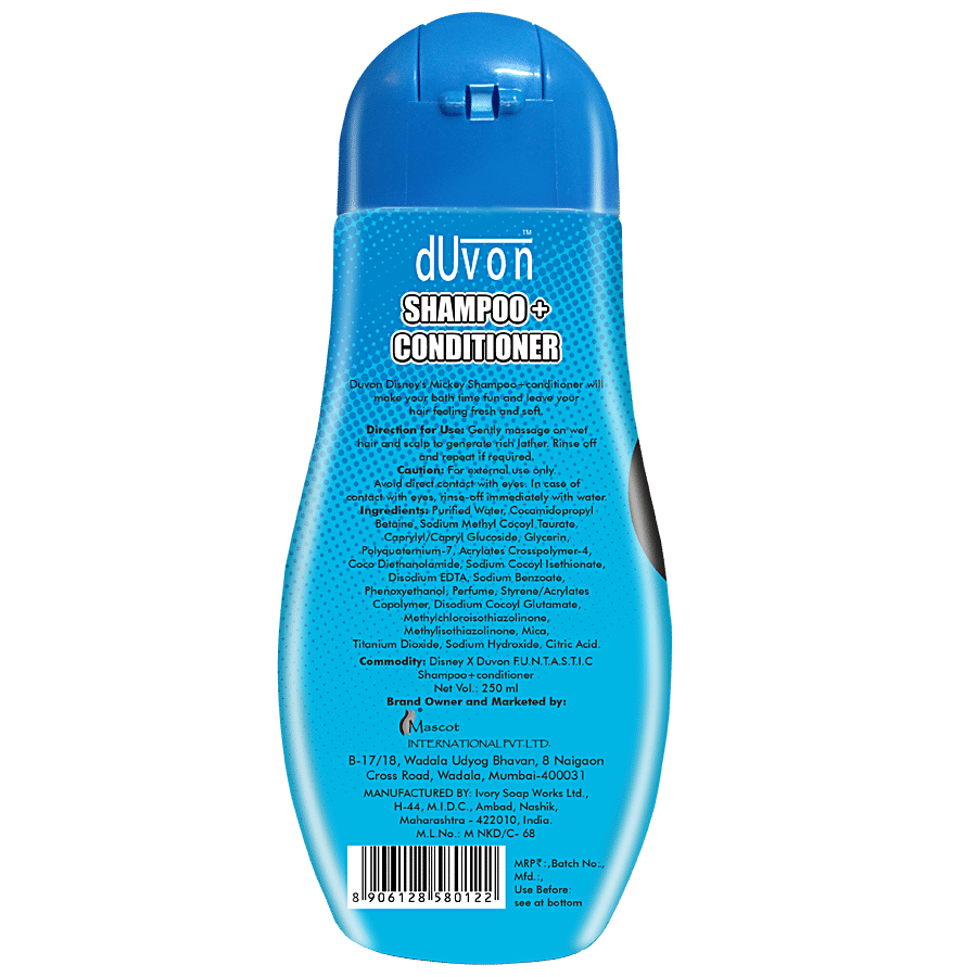 DUVON Disney Mickey 2-in-1 Shampoo & Conditioner - Funtastic