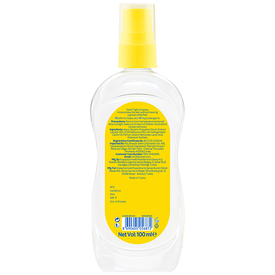 Dalin Baby Light Oil Spray - pH Balanced