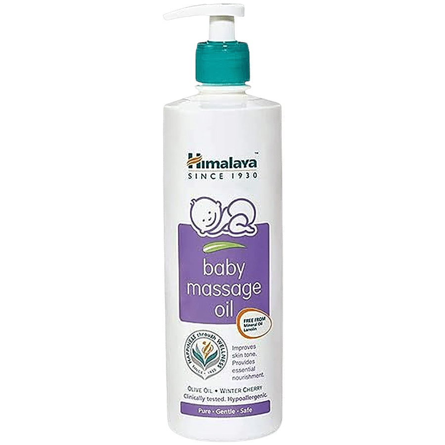 Himalaya Baby Massage Oil - With Olive Oil & Winter Cherry