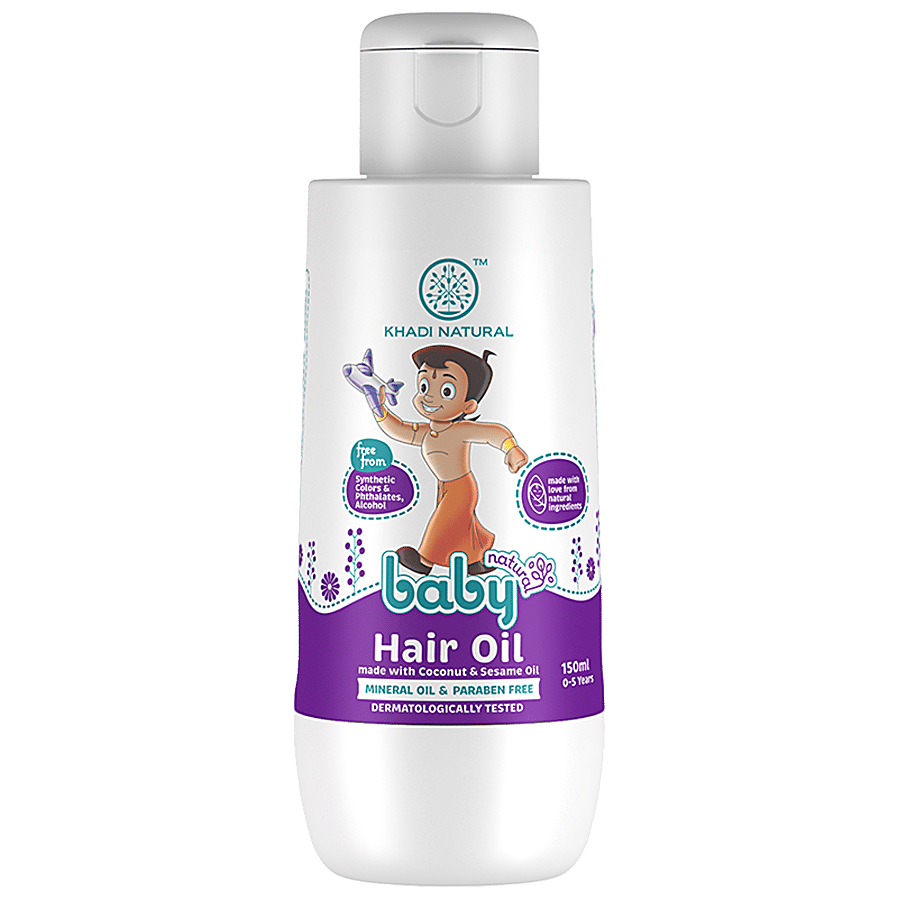 Khadi Natural Baby Hair Oil - With Coconut & Sesame Oil