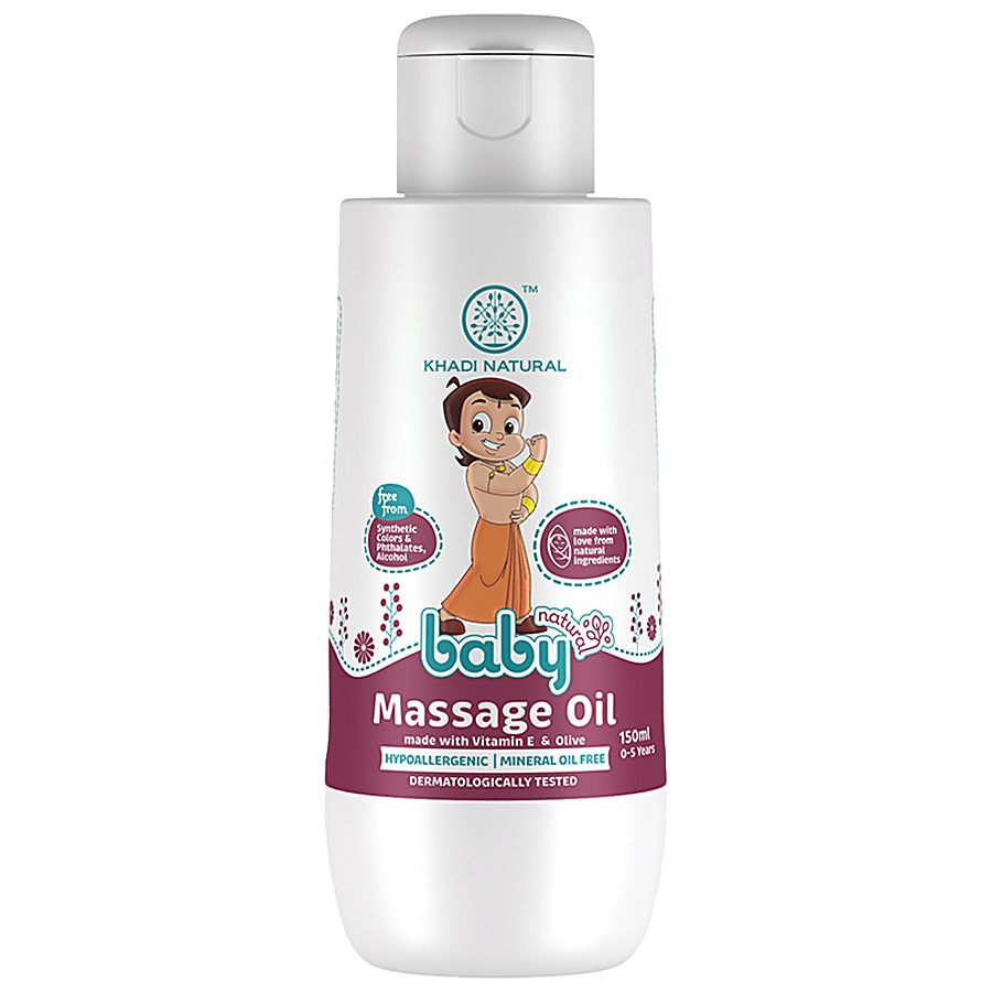 Khadi Natural Baby Massage Oil - With Vitamin E & Olive