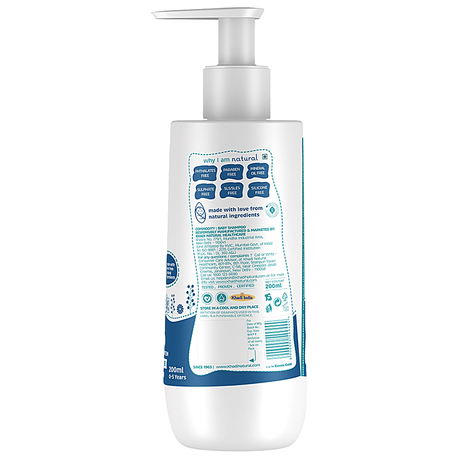 Khadi Natural Baby Shampoo - With Vitamin B-5 & Wheat Protein