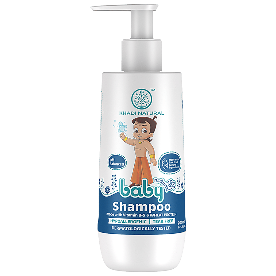 Khadi Natural Baby Shampoo - With Vitamin B-5 & Wheat Protein