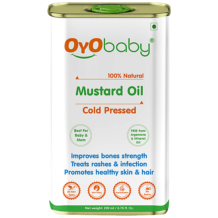 OYO BABY Cold Pressed Mustard Oil - Natural