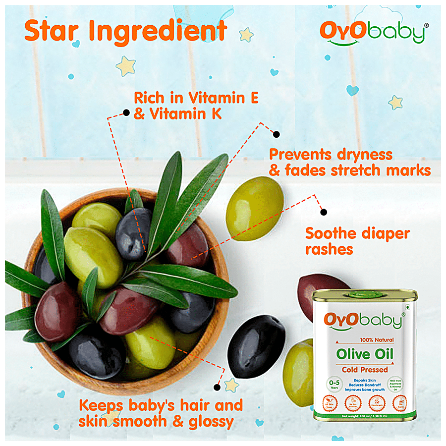 OYO BABY Olive Oil - Cold-Pressed