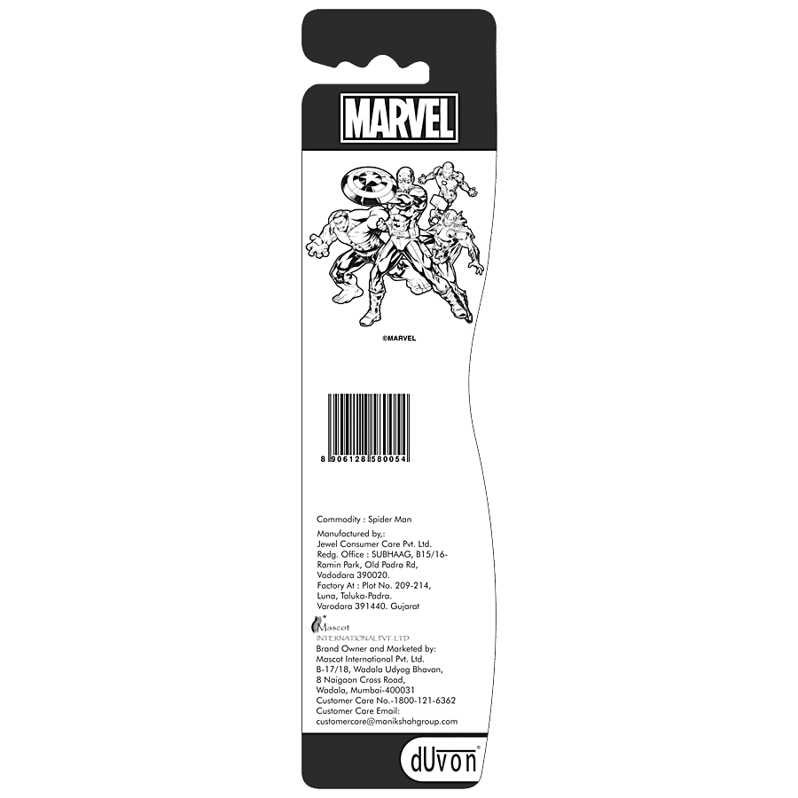 DUVON Marvel Kids Toothbrush - Spiderman