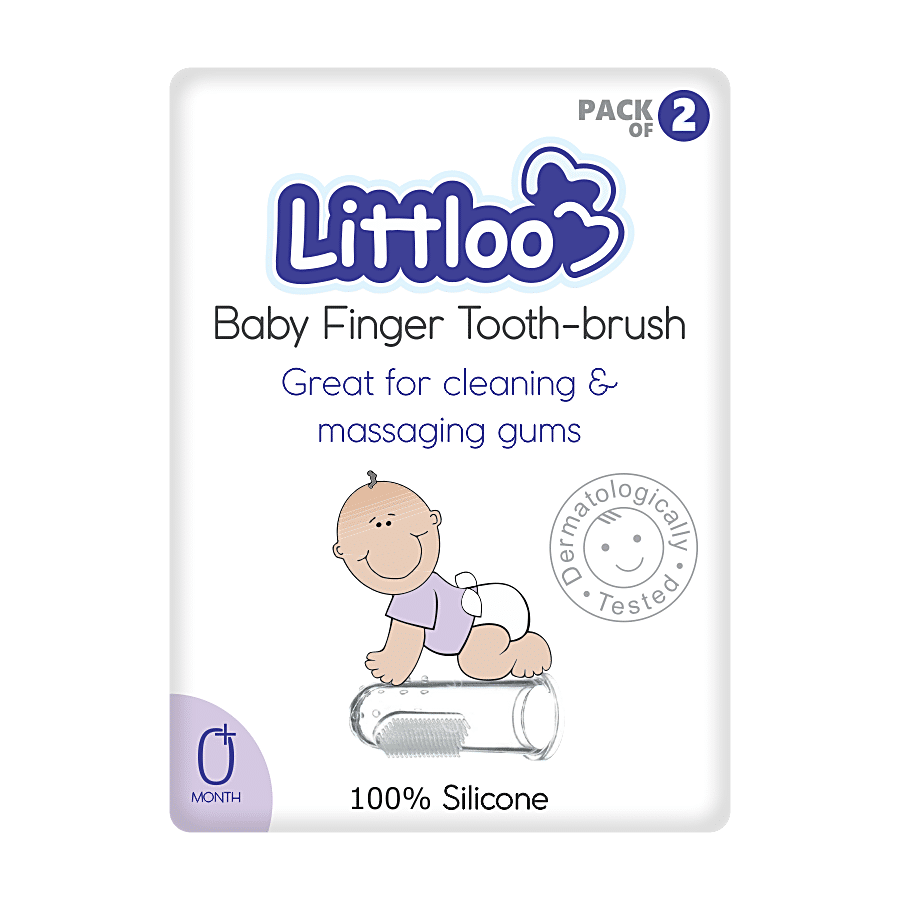 Littloo Baby Finger Tooth Brush - With Ultra Soft Bristles