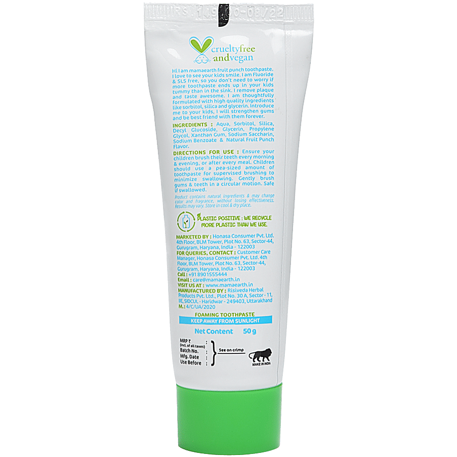 Mamaearth Fruit Punch Toothpaste For Kids