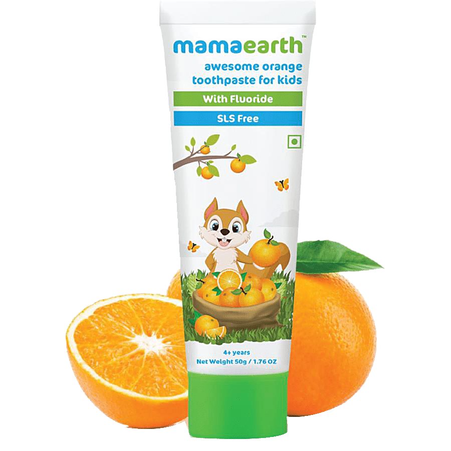 Mamaearth Orange Toothpaste For Kids