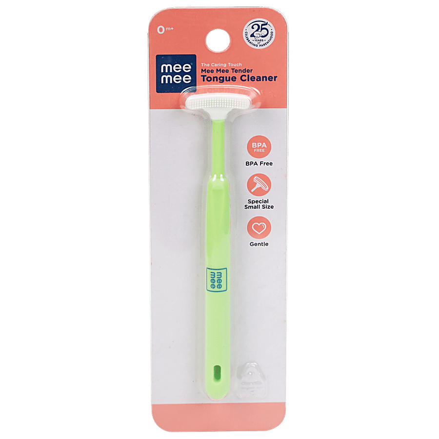 Mee Mee Tender Tongue Cleaner Brush - Green