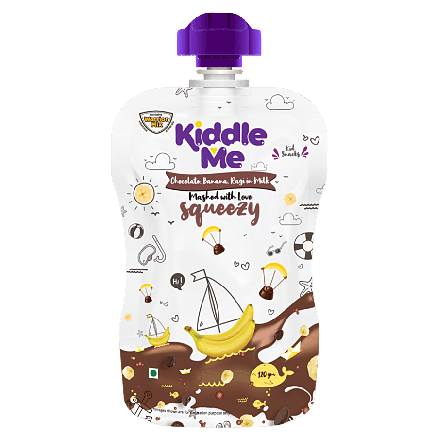 KiddleMe Squeezy Kids Snack - Chocolate