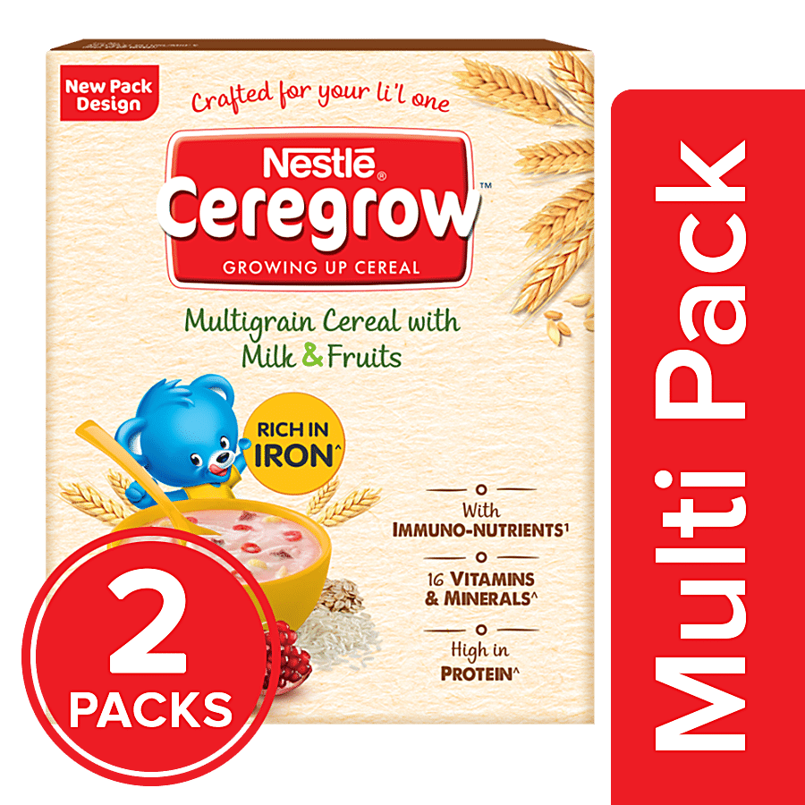 Nestle  Ceregrow Baby Cereal - Multigrain With Milk & Fruits