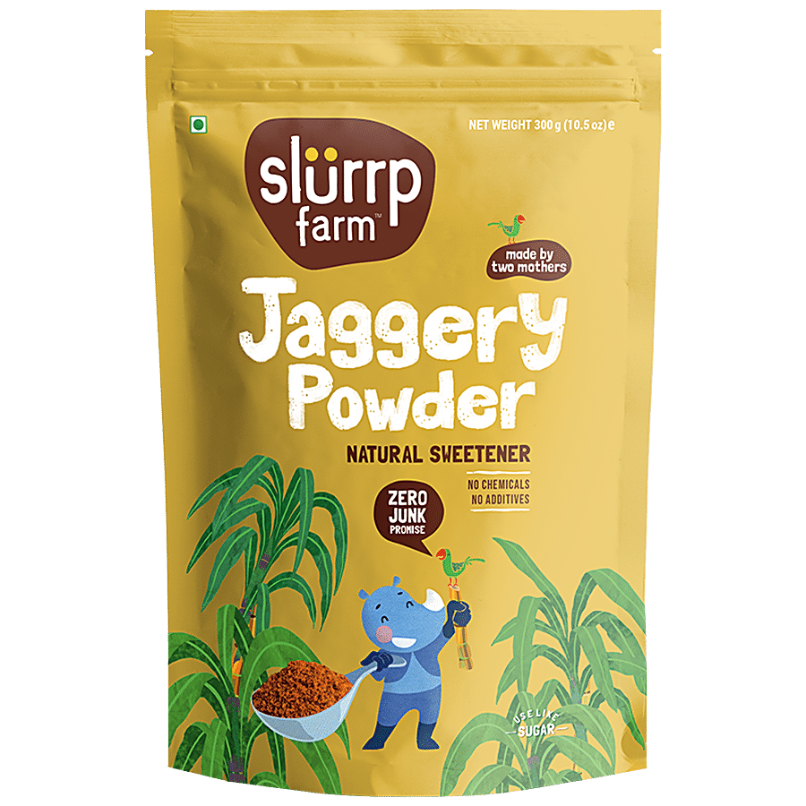 Slurrp Farm 100% Organic Superfood Nut Powder 100g + Natural Jaggery Powder 300g