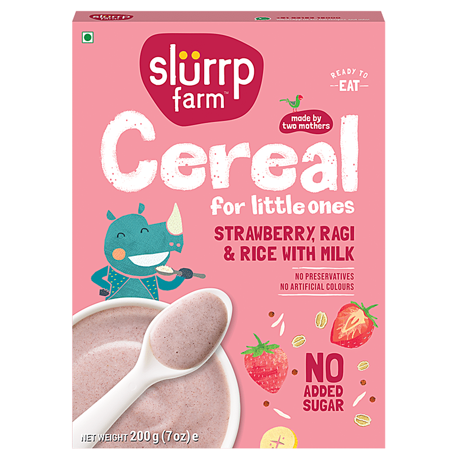 Slurrp Farm Strawberry Cereal - No Sugar