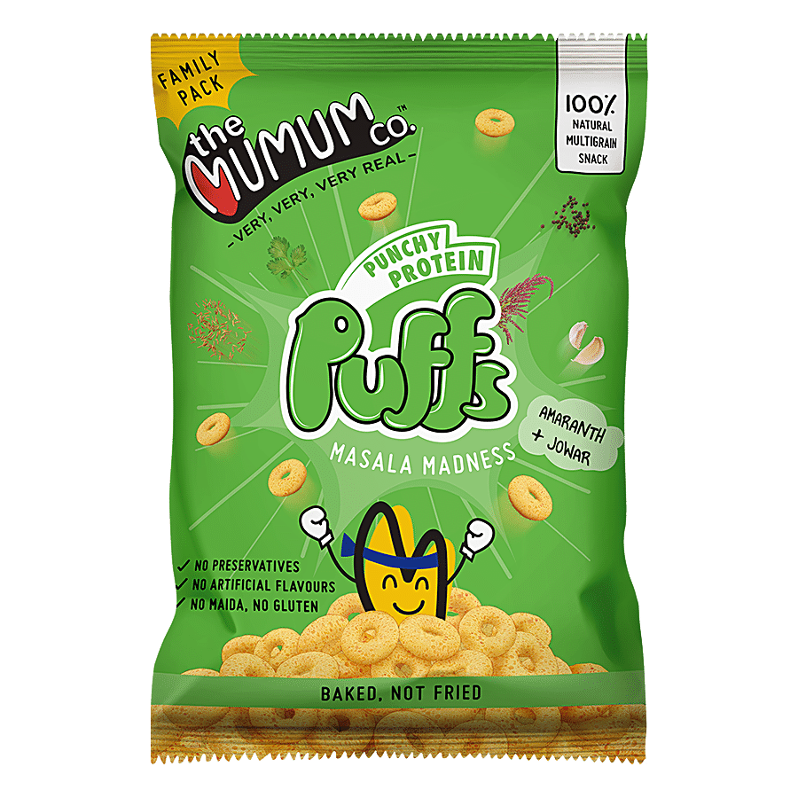 The Mumum Company Punchy Protein Puffs - Masala Madness