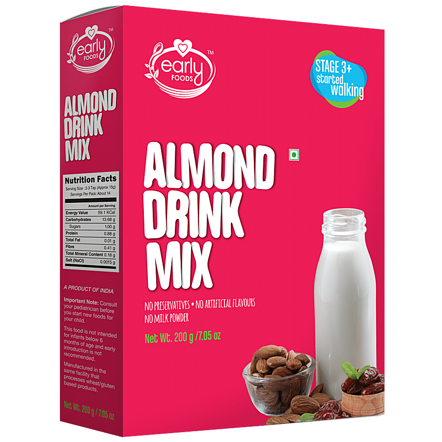 Early Foods Almond & Dates With Makhana Drink Mix - Vegan