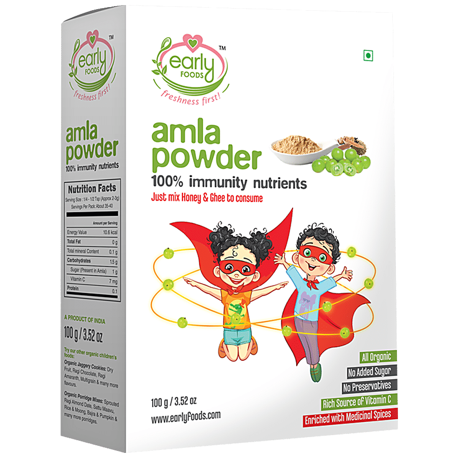 Early Foods Organic Amla Powder - 100% Immunity Nutrients