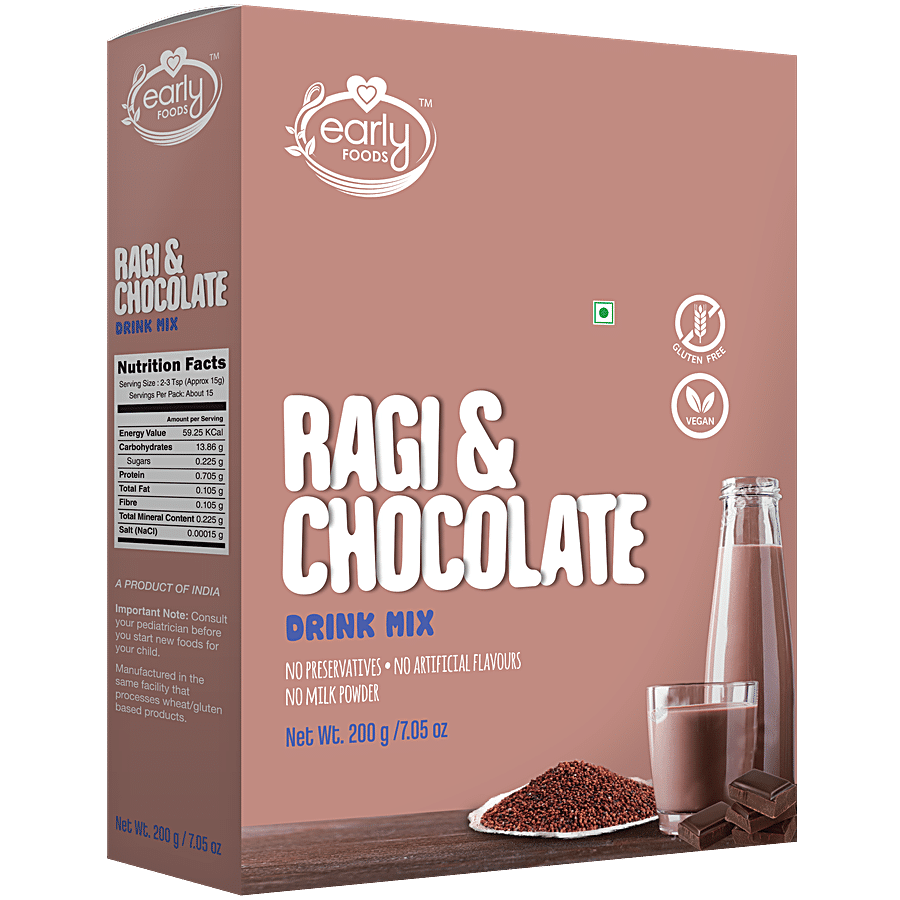 Early Foods Ragi & Chocolate Drink Mix - Organic