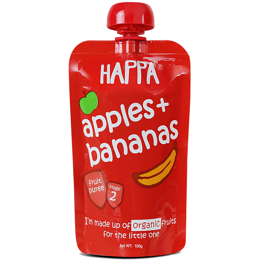 Happa Organic Puree - Apple + Banana