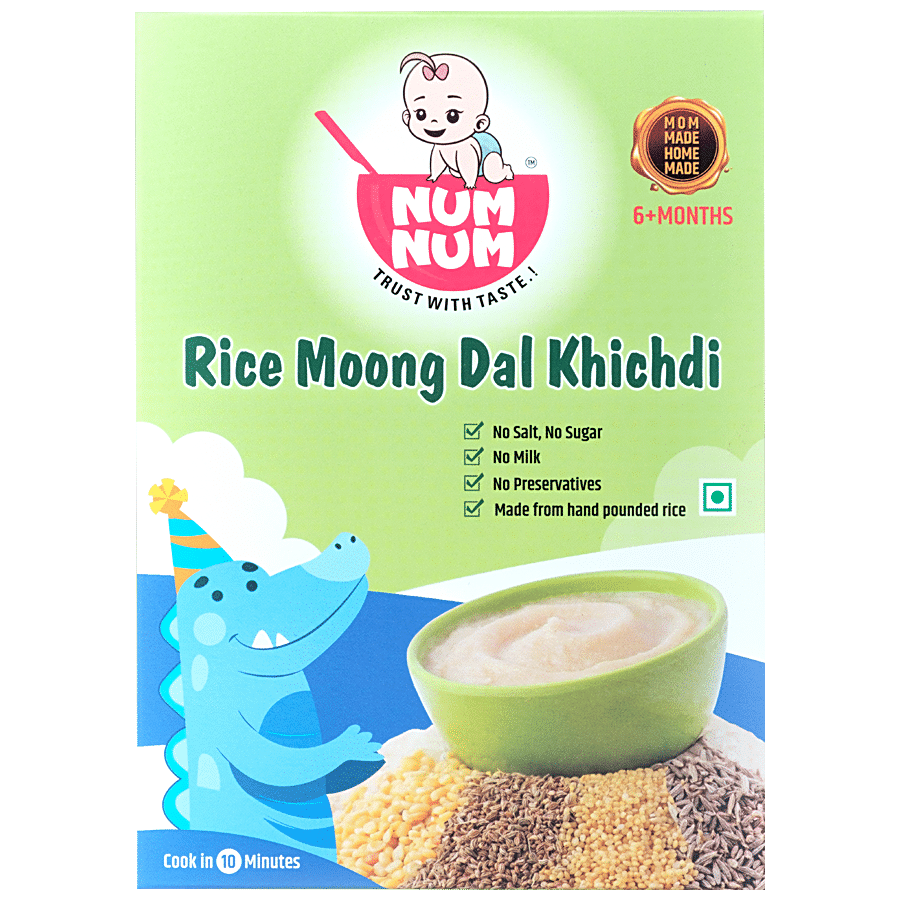 NUM NUM Rice Moong Dal Khichdi - Provides Energy