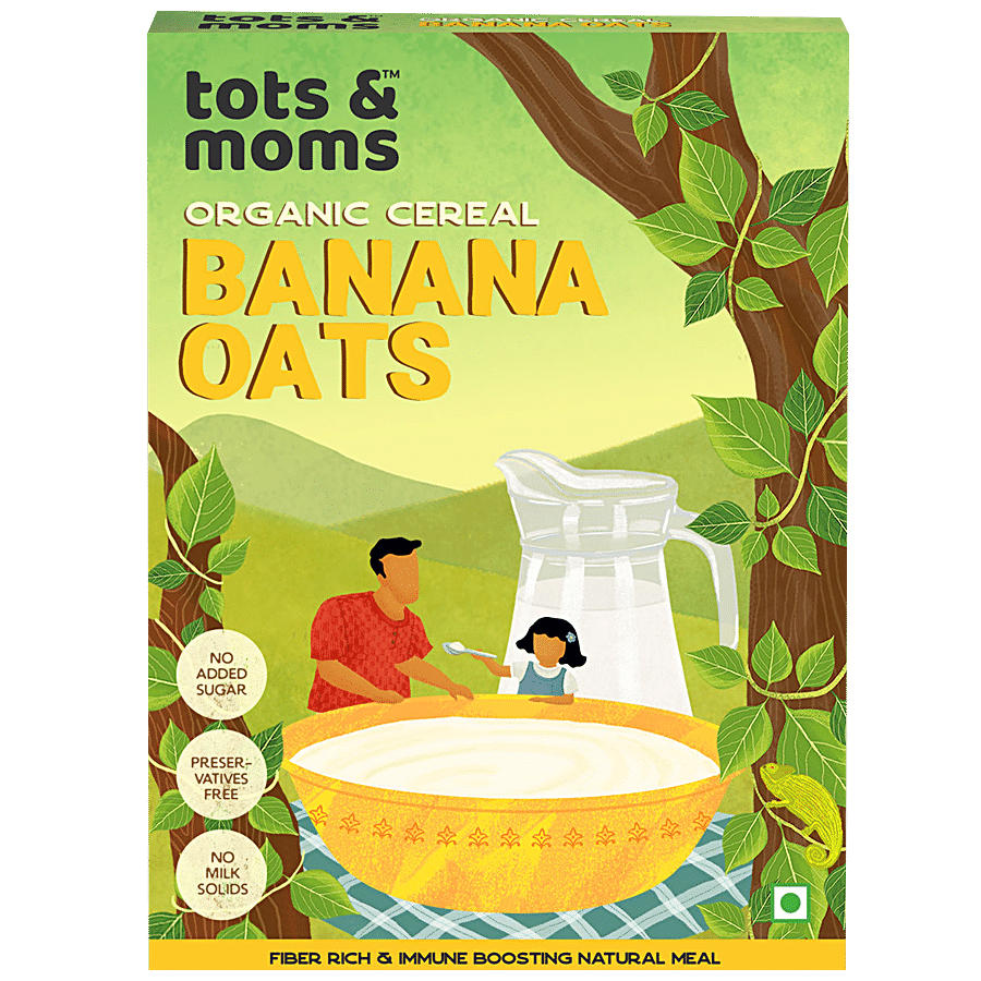 TOTS AND MOMS FOODS Banana Oats Cereal