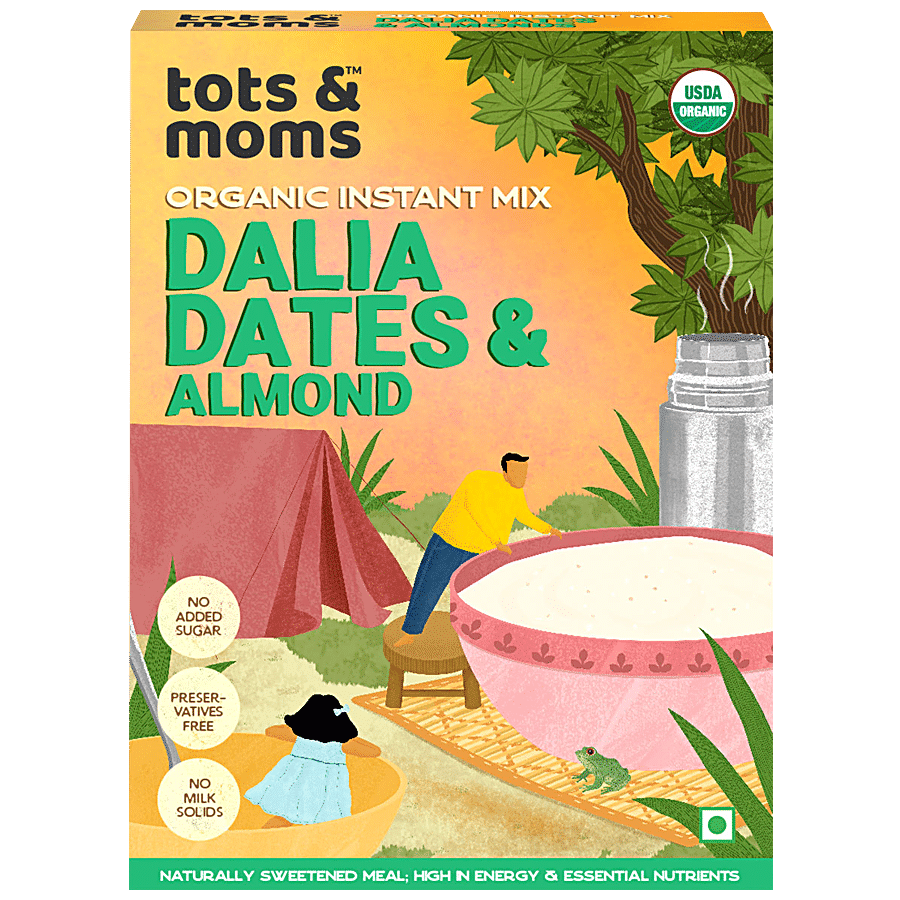 TOTS AND MOMS FOODS Instant Dalia - Almond & Dates