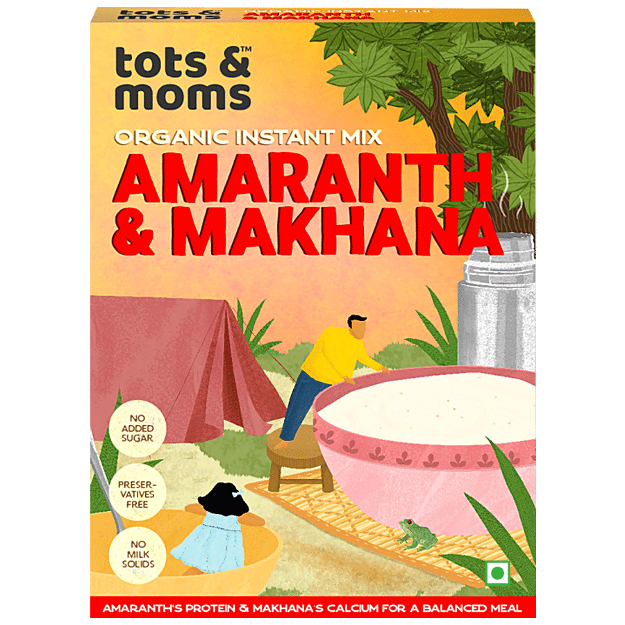 TOTS AND MOMS FOODS Organic Instant Mix - Amaranth & Makhana