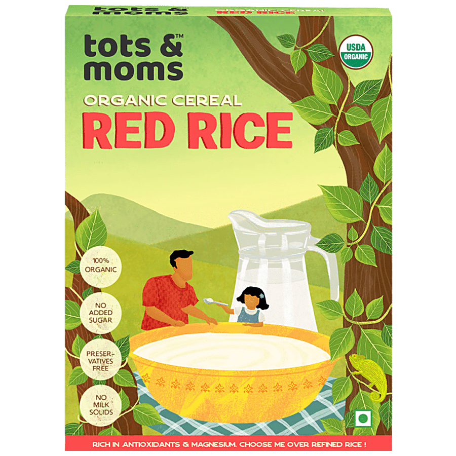 TOTS AND MOMS FOODS Red Rice - Organic Cereal