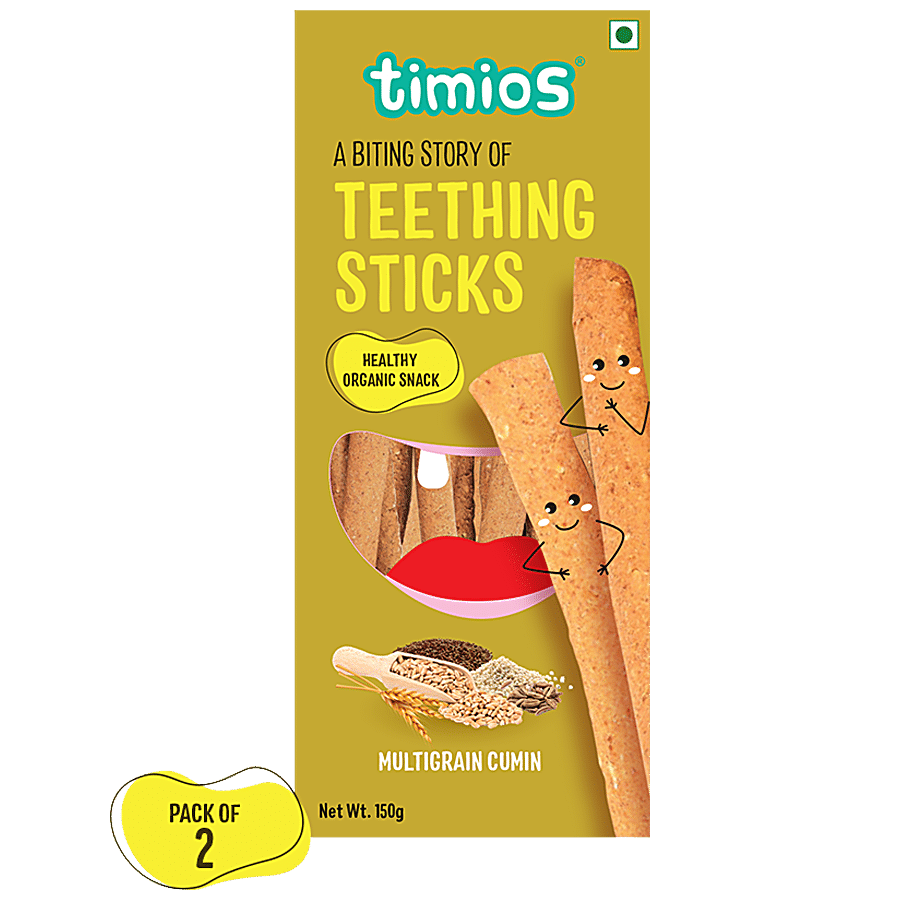 Timios Organic Teething Sticks - Multigrain