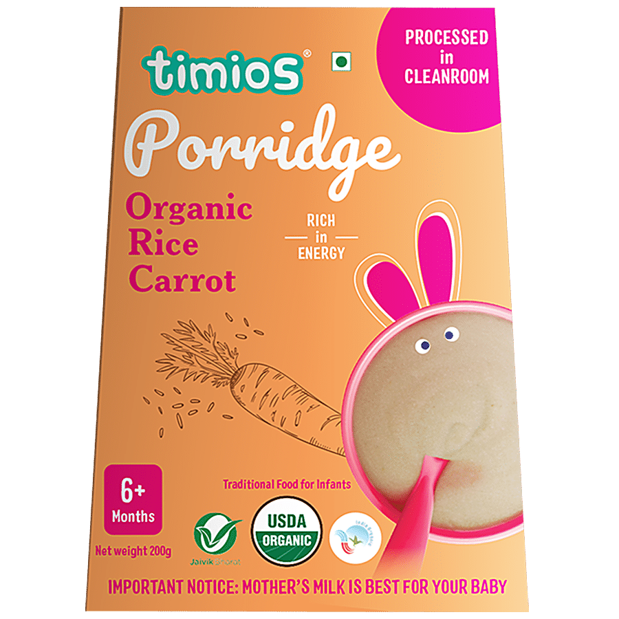 Timios Porridge - Organic Rice & Carrot