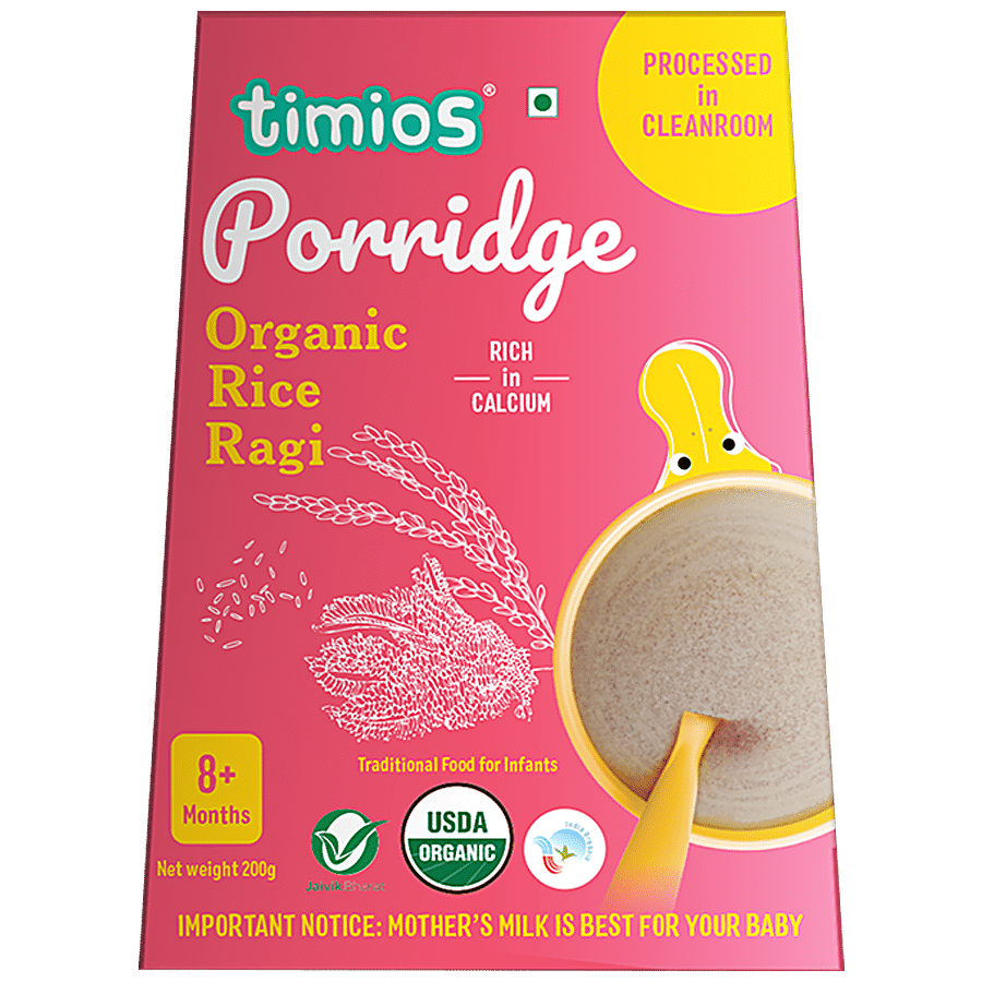 Timios Porridge - Organic Rice & Ragi