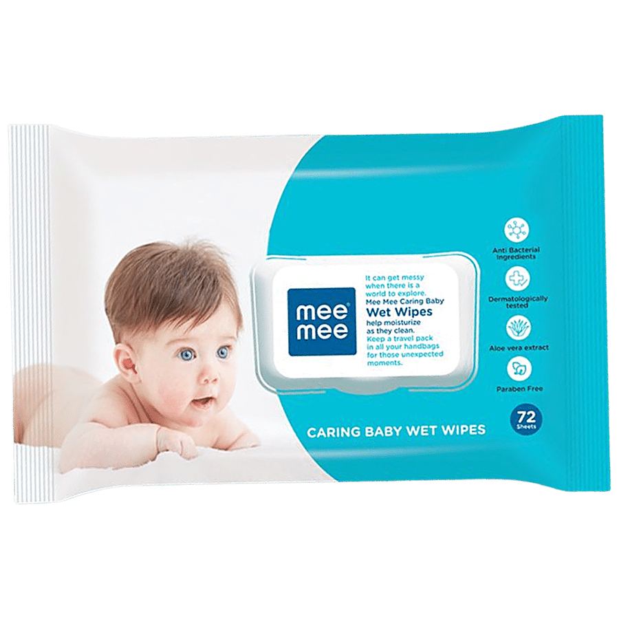 Mee Mee Caring Baby Wet Wipes with lid