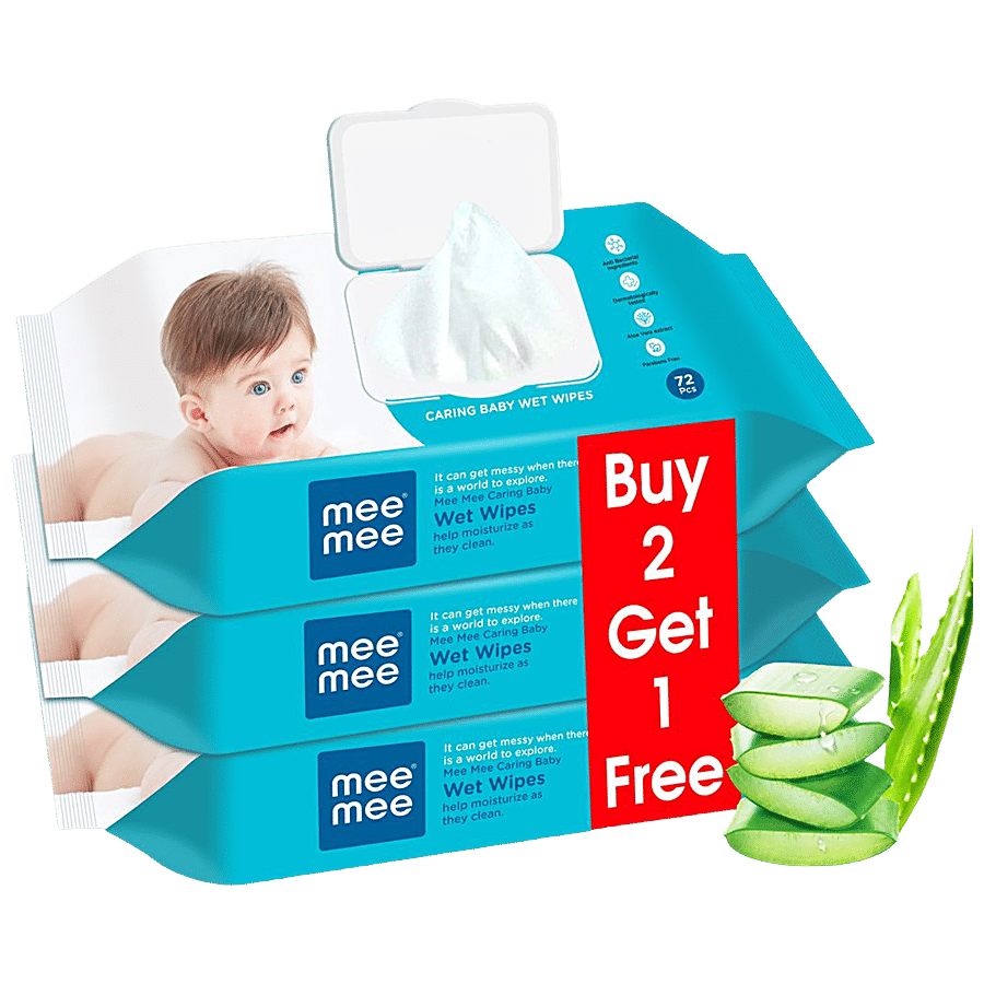 Mee Mee Caring Baby Wet Wipes with lid