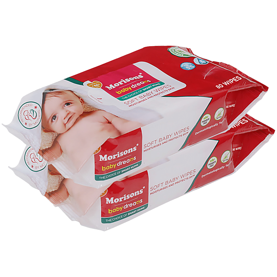 Morisons Baby Dreams Soft Baby Wipes