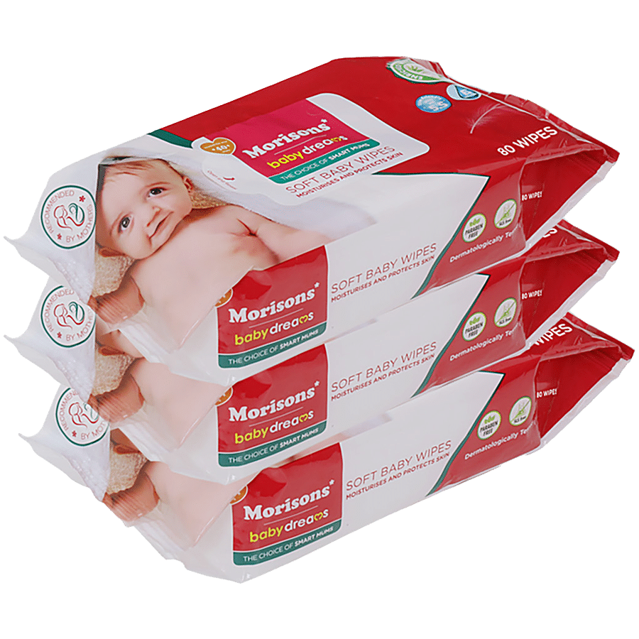 Morisons Baby Dreams Soft Baby Wipes