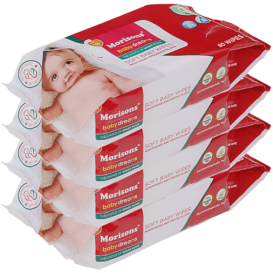 Morisons Baby Dreams Soft Baby Wipes