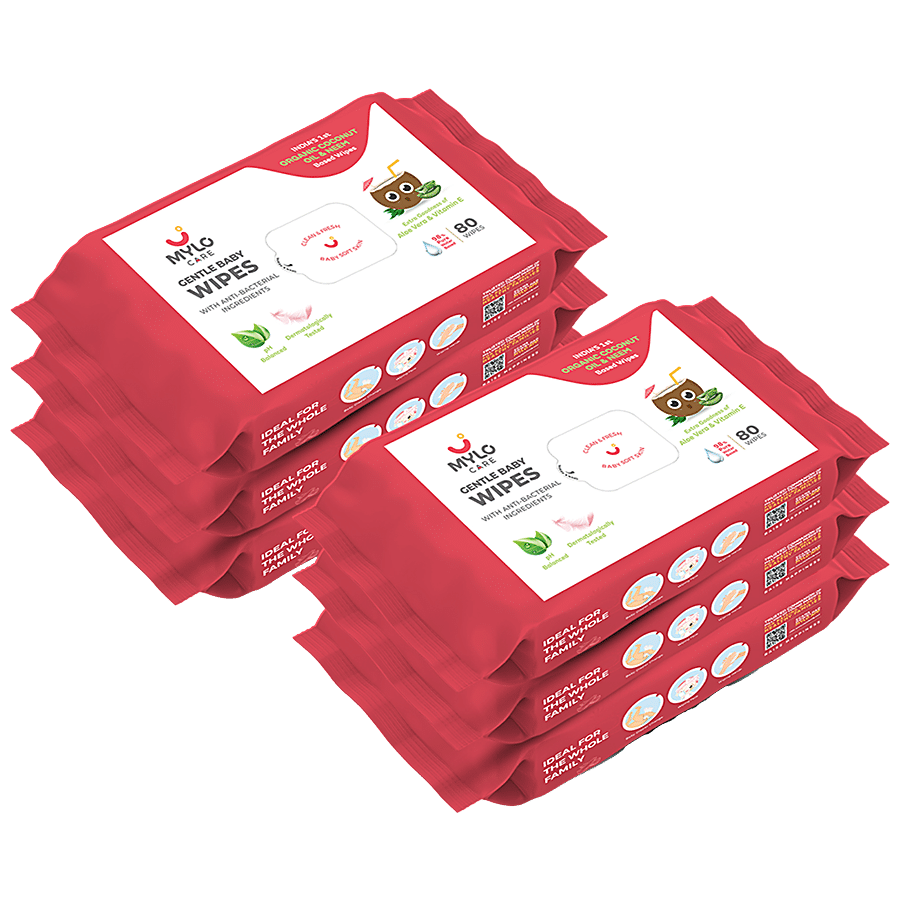 Mylo Care Baby Cleansing Wipes - Without Lid