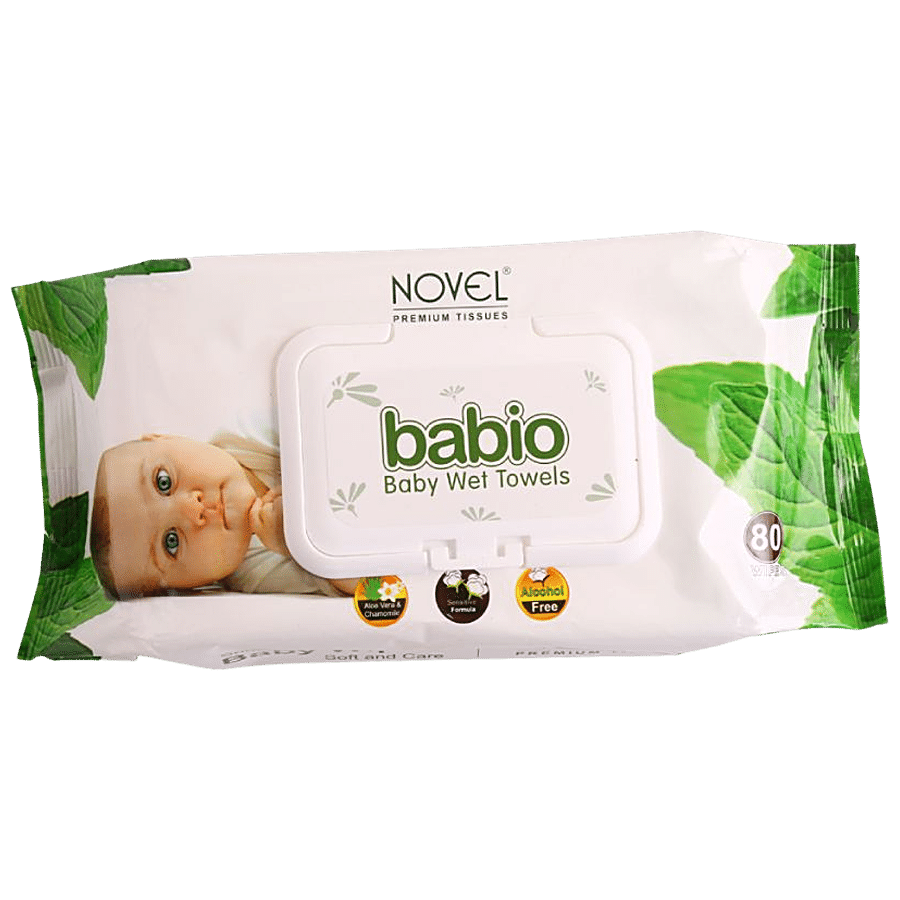 Novel Babio Baby Wet Wipes - Soft