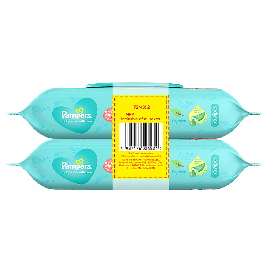 Pampers  Baby Wipes - With Aloe