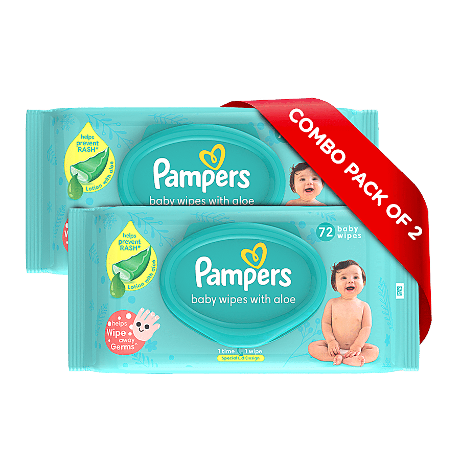 Pampers  Baby Wipes - With Aloe