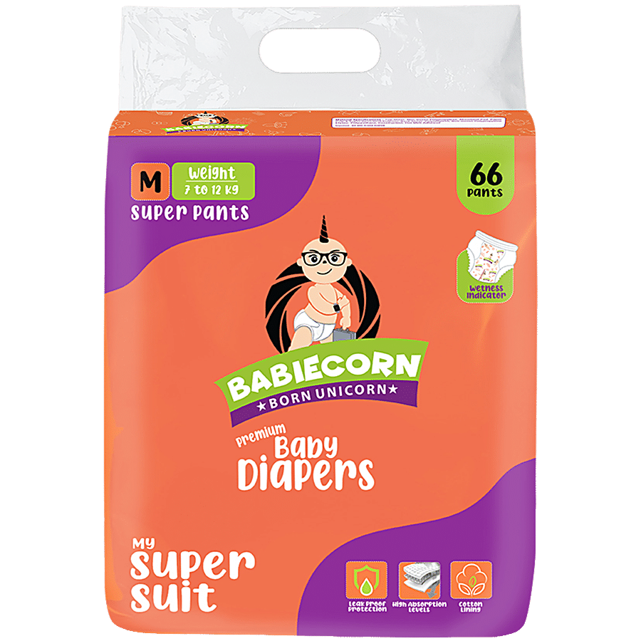 BABIECORN My Super Suit Baby Diapers with Wetness Indicator