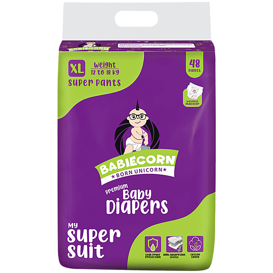 BABIECORN My Super Suit Baby Diapers with Wetness Indicator