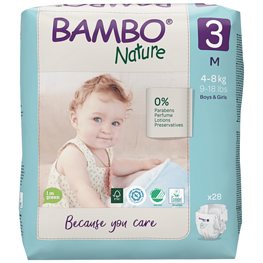 Bambo Nature Diapers - With Wetness Indicator